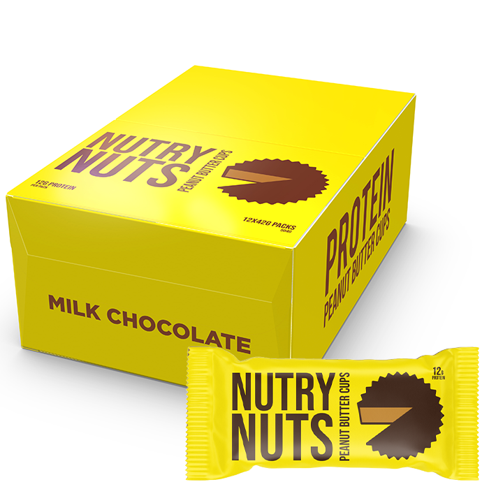 Låda Nutry Nuts Protein Peanut Butter Cups 42 g