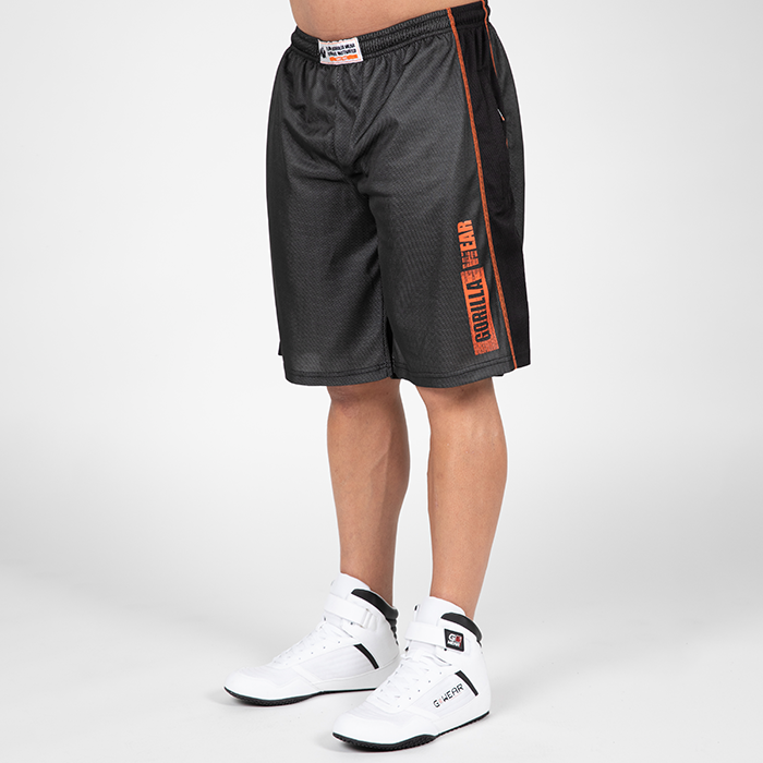 Gorilla Wear Wallace Mesh Shorts Grey/Orange