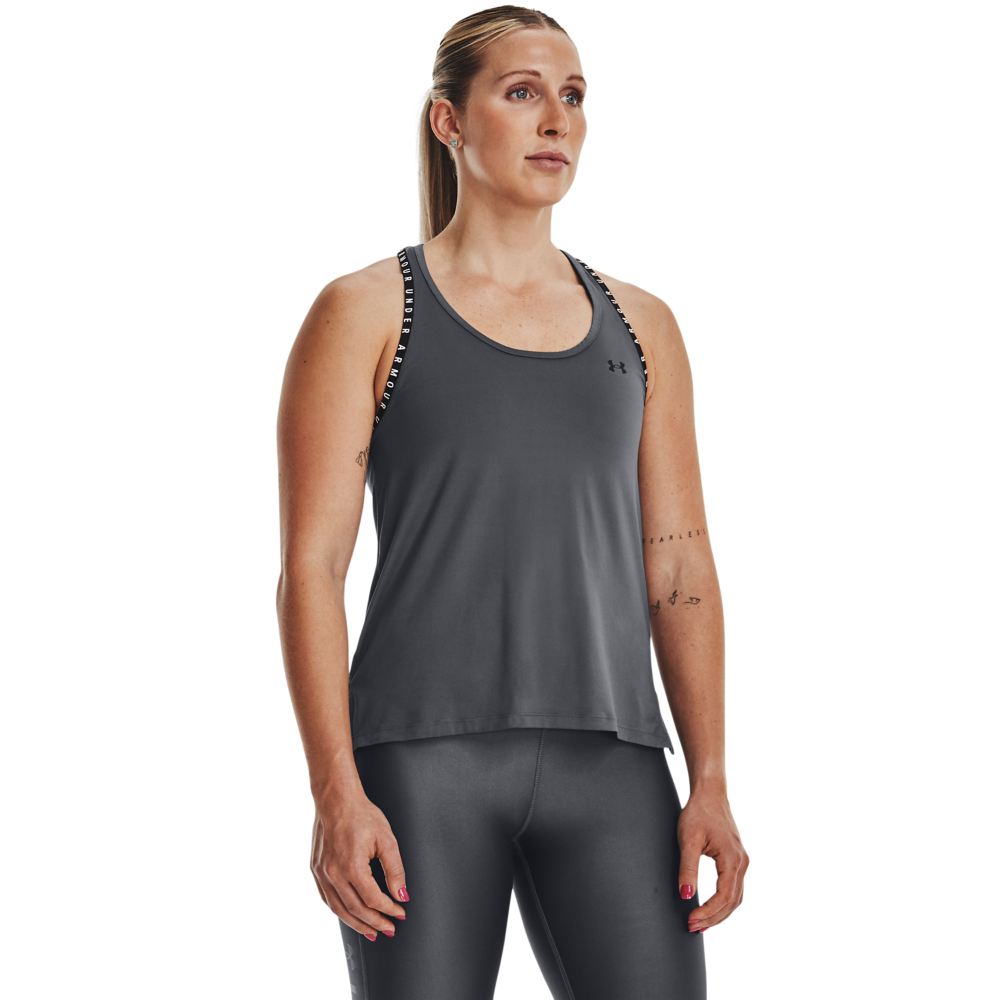 Läs mer om UA Knockout Tank, Pitch Gray