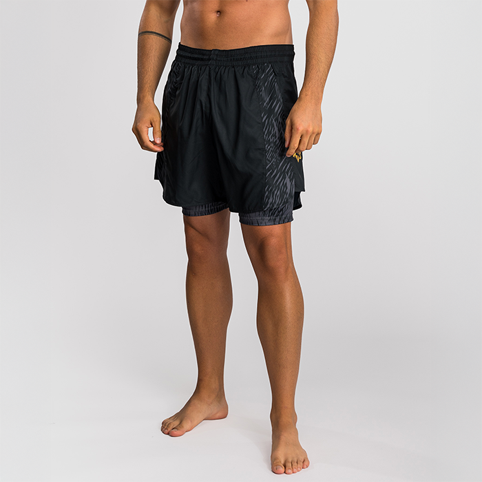 Venum X Chimaev Wild Borz Tr&auml;ningsshorts Svart Gr&aring;