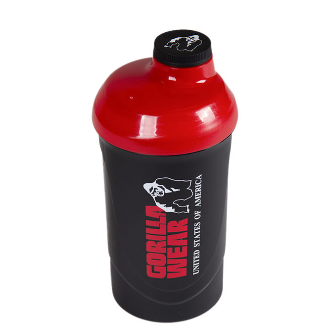 Gorilla Wear Wave Shaker Svart/R&ouml;d 600 ml