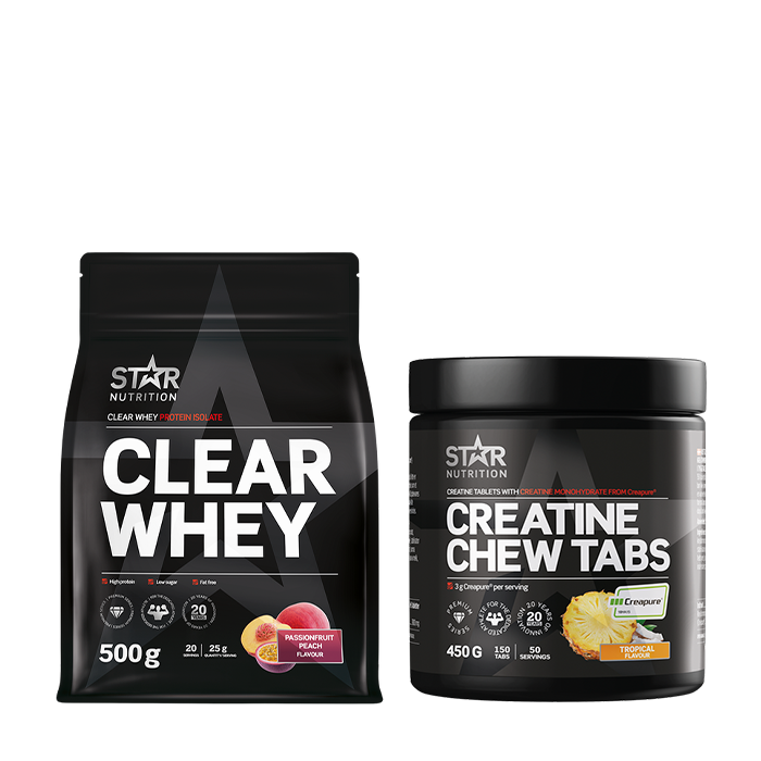 Clear Whey 500g + Creatine Chew Tabs