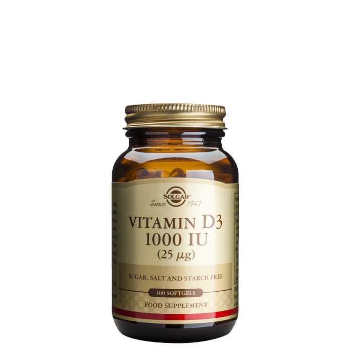 Solgar Vitamin D 1000 IU 100 kapslar