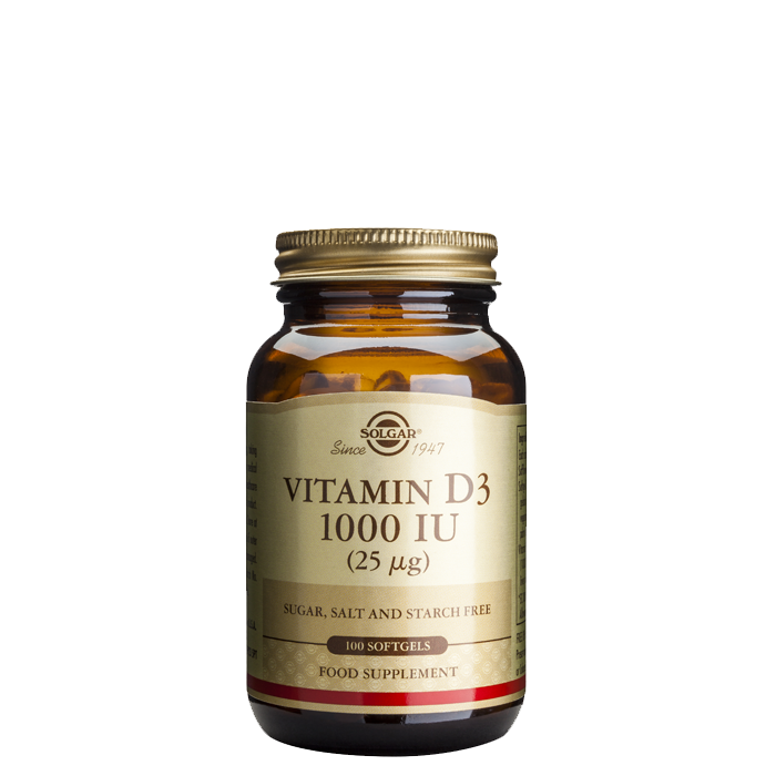 Solgar Vitamin D 1000 IU 100 kapslar