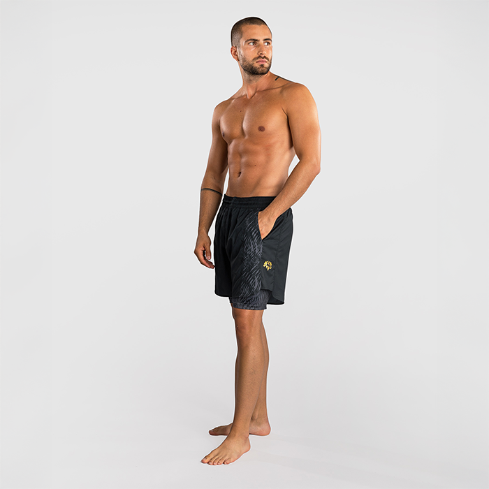 Venum X Chimaev Wild Borz Tr&auml;ningsshorts Svart Gr&aring;