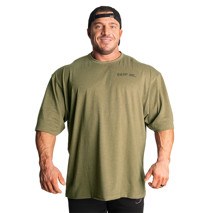 Läs mer om Division Iron Tee, Army Green Melange