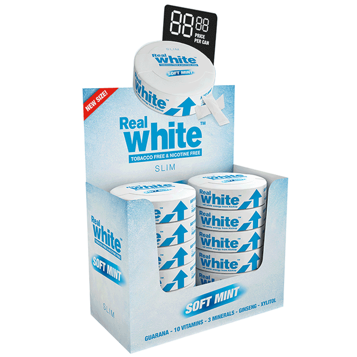 Läs mer om 10 x Kickup Real White, Soft Mint SLIM, 24 portionspåsar