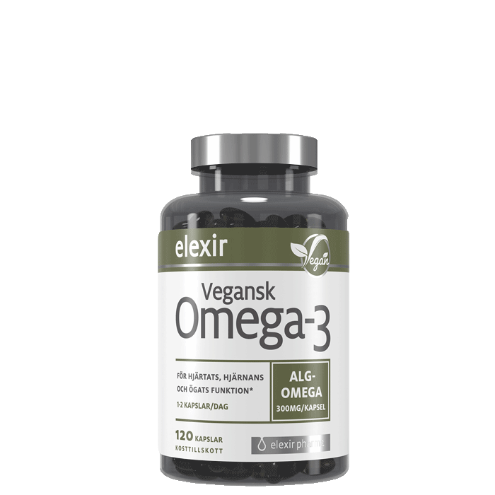 Elexir Pharma Vegansk Omega-3 120 kapslar