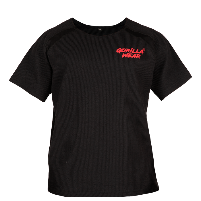 Augustine Old School Work Out Top, Black/Red