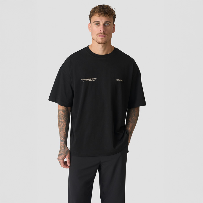 Everyday Oversized T-shirt Print Svart