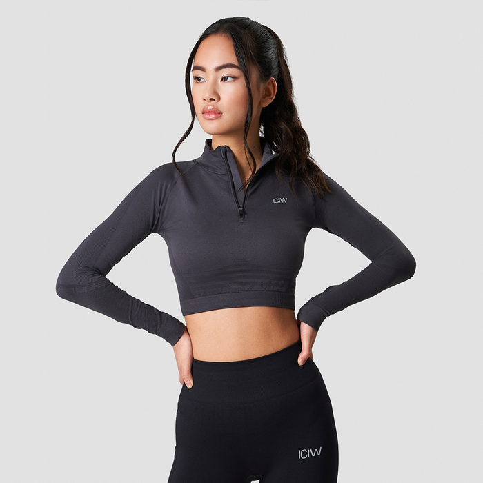 Define Cropped 1/4 Zip Graphite