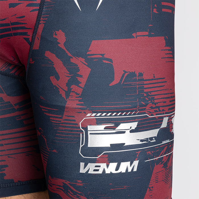 UFC Zenith by Venum Fight Week Vale Tudo Shorts Bl&aring; R&ouml;d Gr&aring;