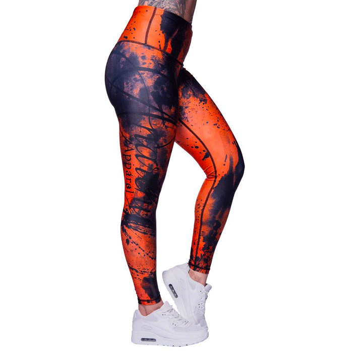 Bild av Apricot Ash Leggings, Orange/Black