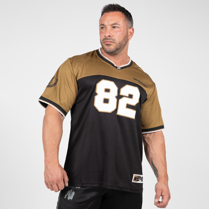 Trenton Football Jersey,Black/Gold