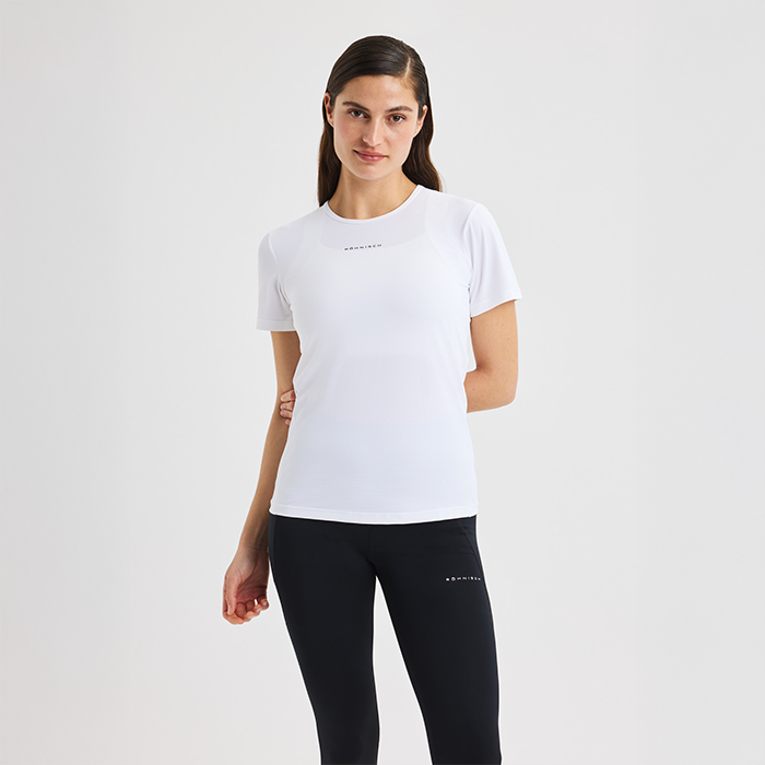 Jacquard T‑shirt Vit