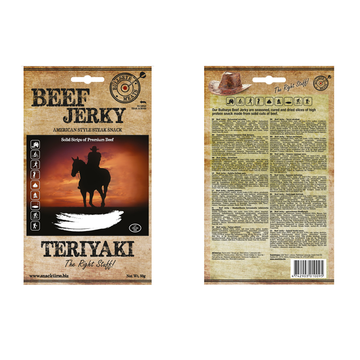 Beef Jerky, 50 g teriyaki