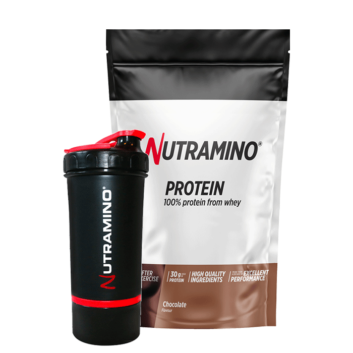 Nutramino Whey Protein, 1 kg, + Shaker