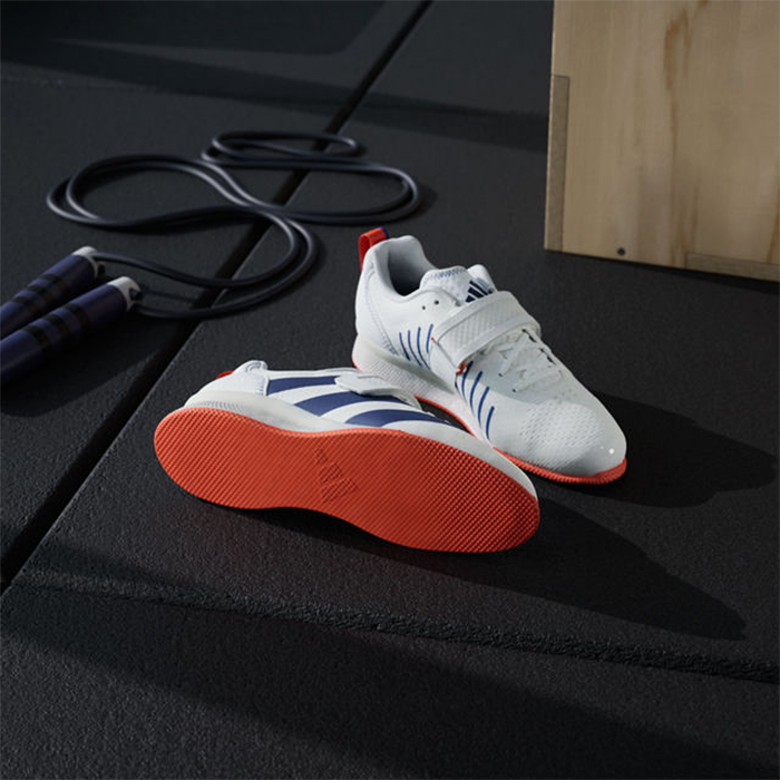 Adipower Weightlifting 3 Sko Vit M&ouml;rkbl&aring;