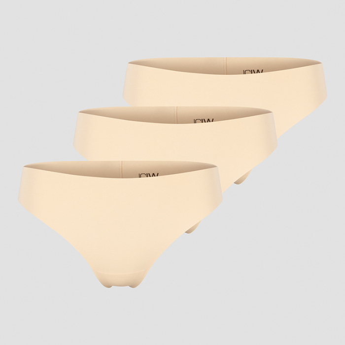 Läs mer om Soft Thong 3-pack, Beige