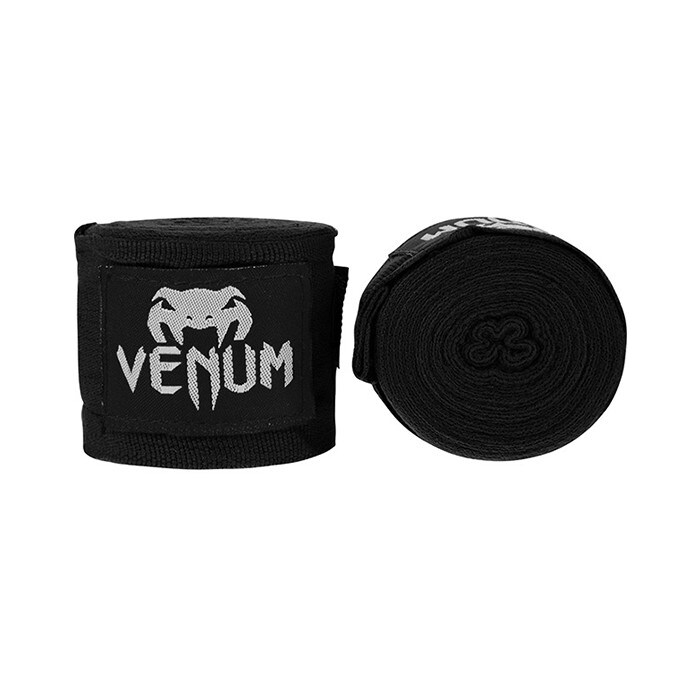 Venum Kontact Boxing Handwraps,4 m,Black