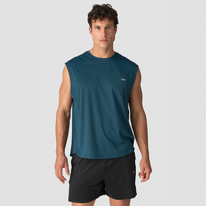 Stride rmlös T-shirt Dark Teal