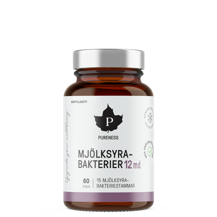 Mj&ouml;lksyrabakterier 12 md 60 kapslar