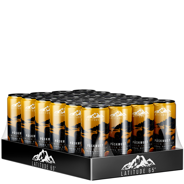 Läs mer om 24 x Latitude 65, 330 ml, Påskmust