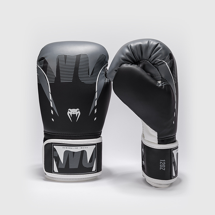 Venum Adrenaline Boxingshandskar Svart Gr&aring;