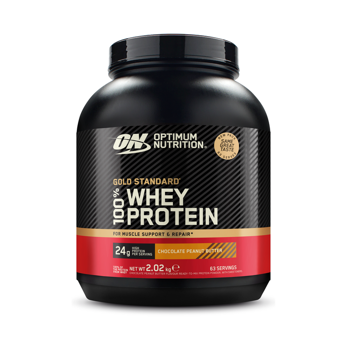 Optimum Nutrition 100% Whey Gold Standard Vassleprotein 2 kg, Chocolate Peanut Butter