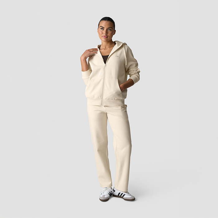 Everyday Zip Hoodie Wmn,Cream
