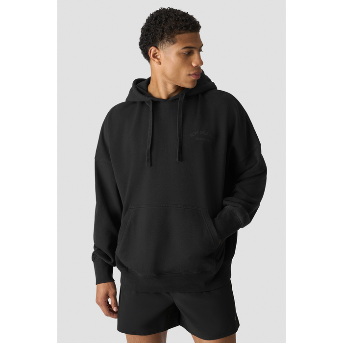 Grit Hoodie, Stonewashed Black