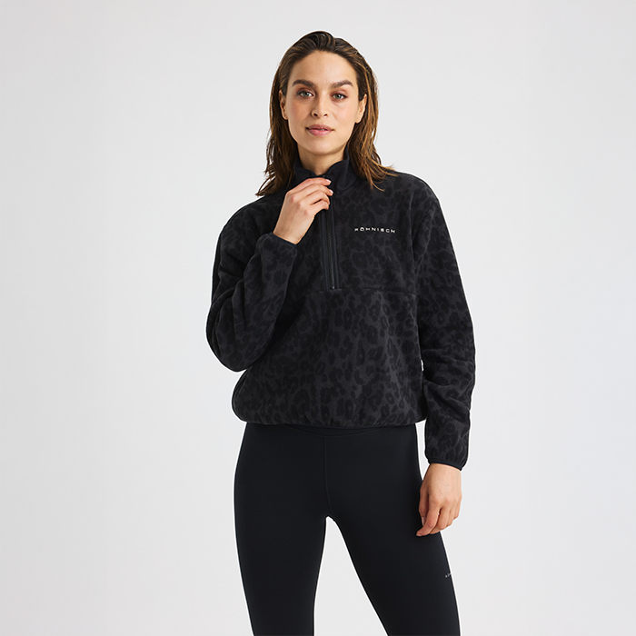 Thermalfleece Halvzip Grå Leo