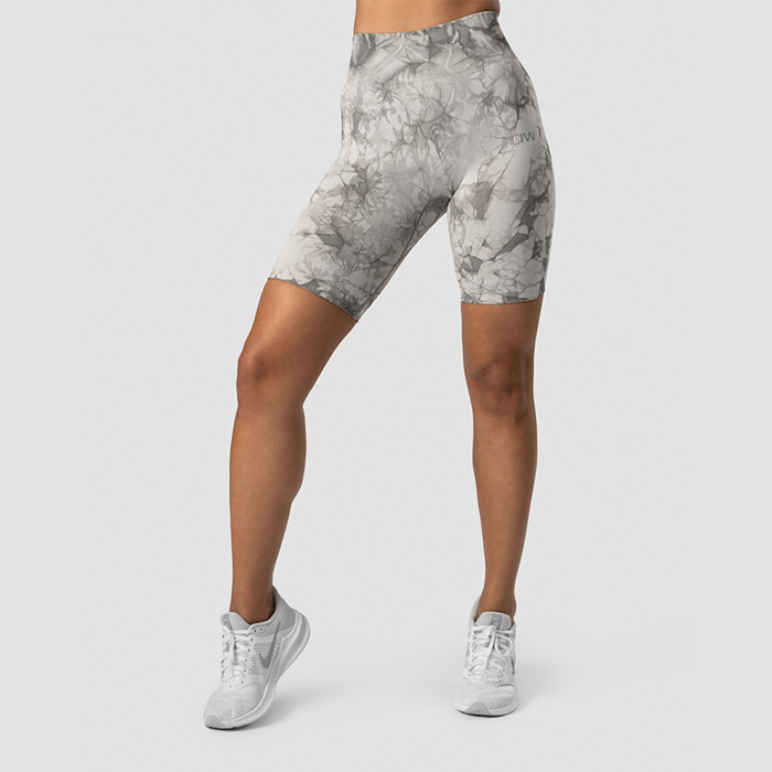 Define Seamless Tie Dye Biker Shorts, Grey