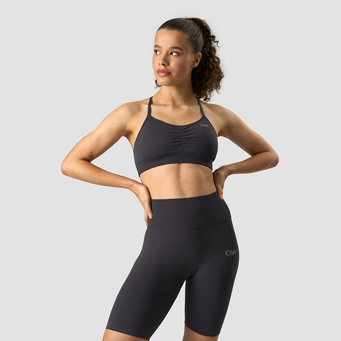 ICANIWILL Scrunch Seamless Sports Bra Graphite