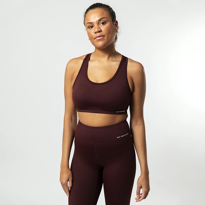 RX Performance Grace Sports Bra Burgundy