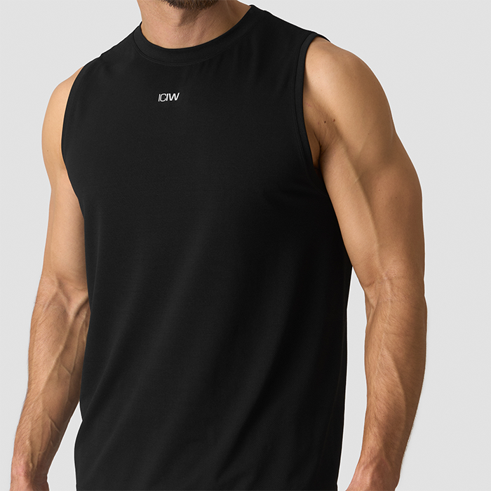 Stride Ärmlös T-shirt Svart