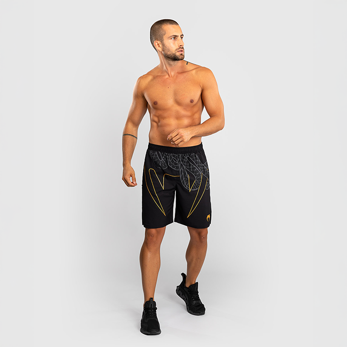 Serpenti Träningsshorts Svart Silver Guld