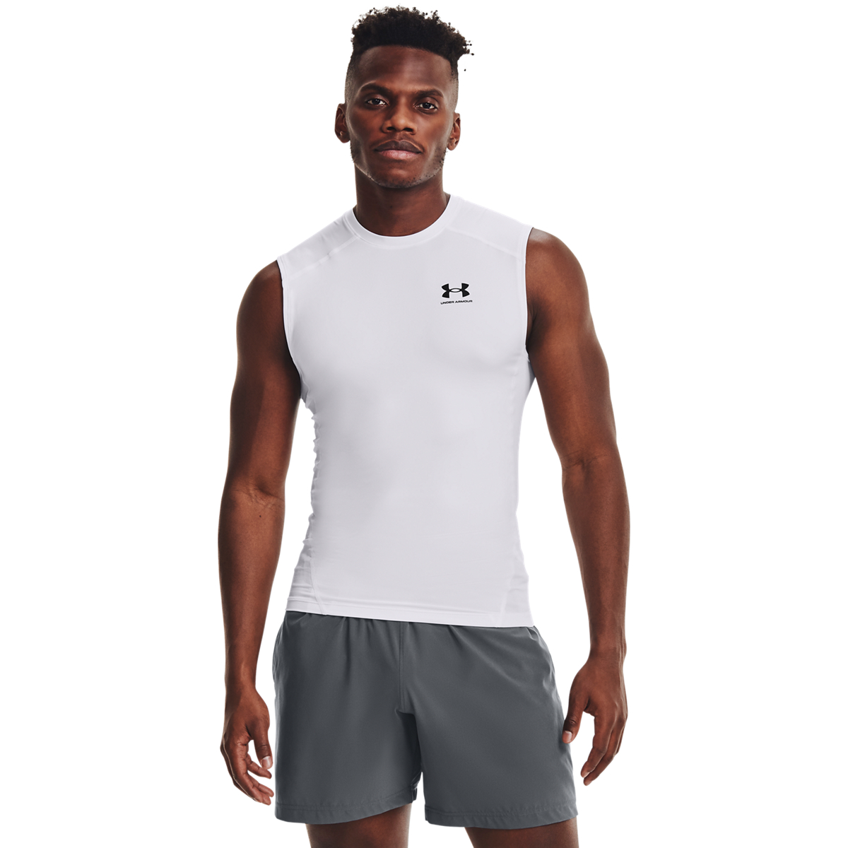 Under Armour HG Armour Kompression Linne Vit