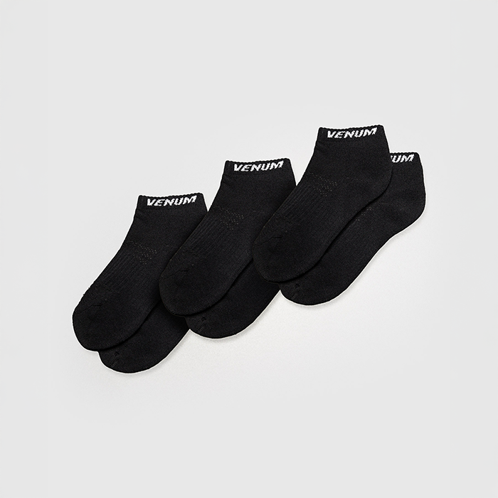 Ankelstrumpor 3 par Svart Vit