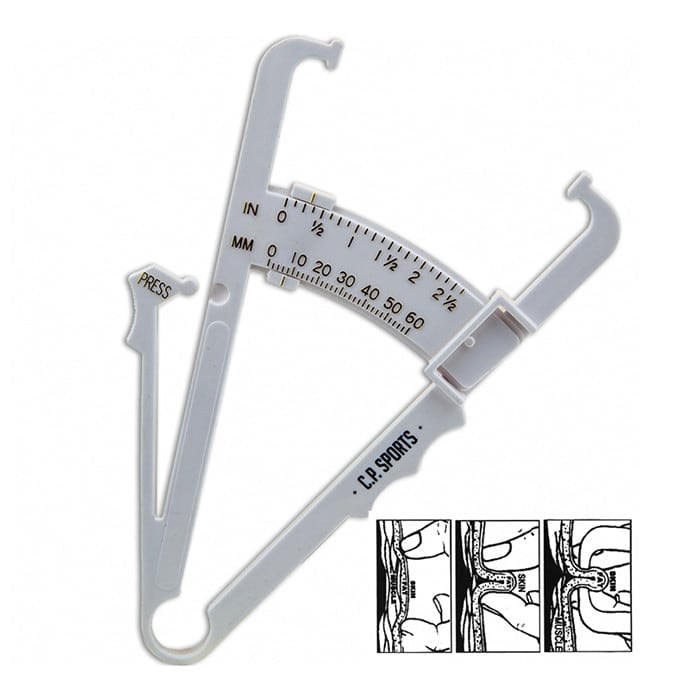 Fat Caliper Kroppsfettm&auml;tare Vit