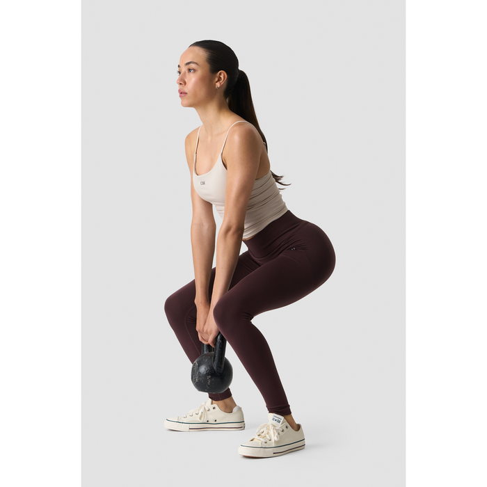 Smooth Seamless Tights Brun