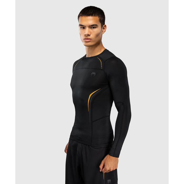 Venum G-Core Long Sleeve Rashguard Black/Gold