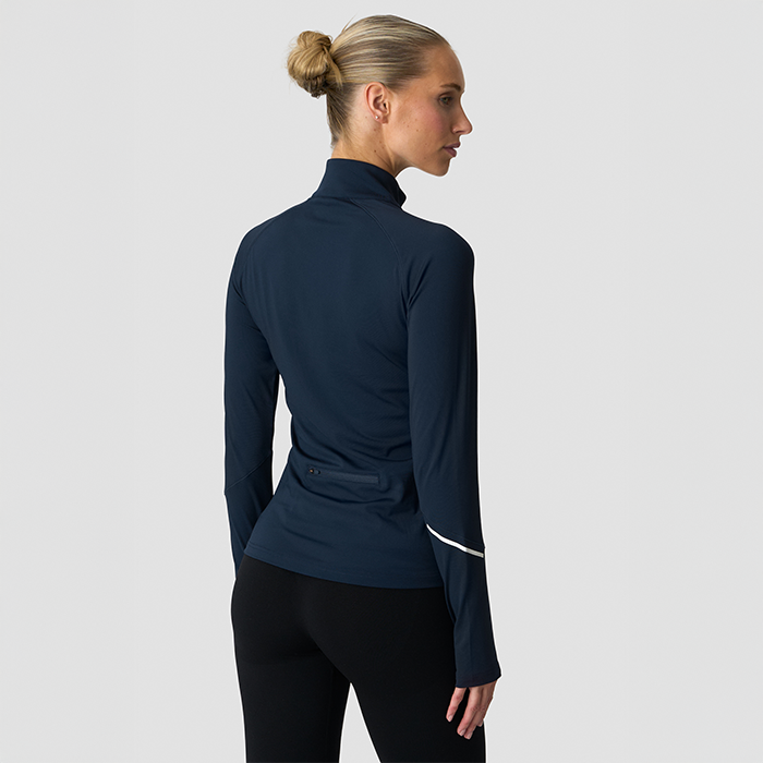 Everyday L&aring;ng&auml;rmad Randig 1/4 Zip Bl&aring;