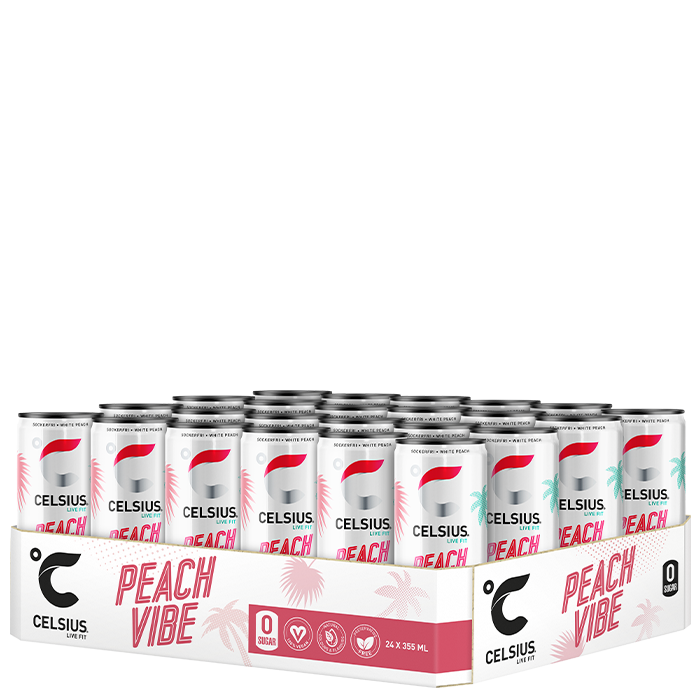 24 x Celsius Energidryck 355 ml Peach Vibe