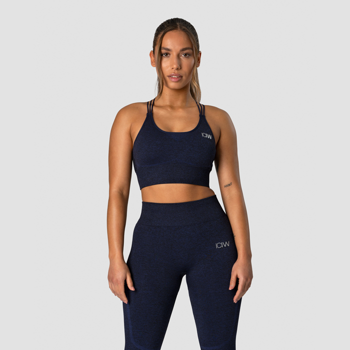 Evolution Seamless Sports Bra Navy Melange