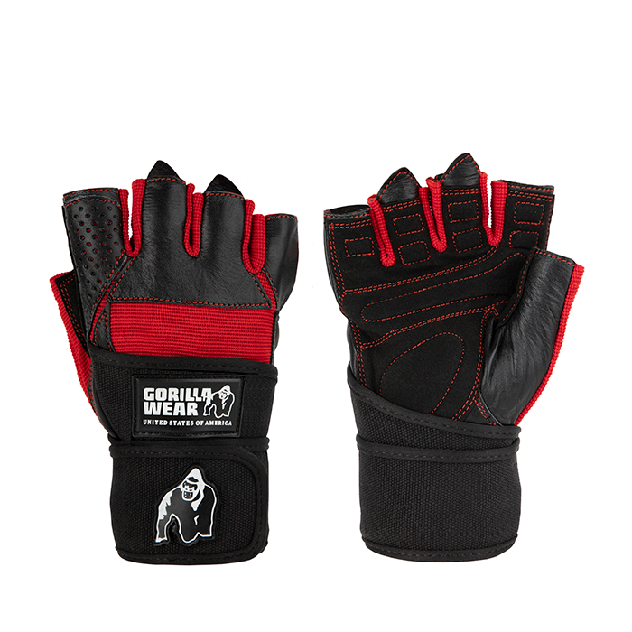 Dallas Wrist Wraps Gloves Black/Red