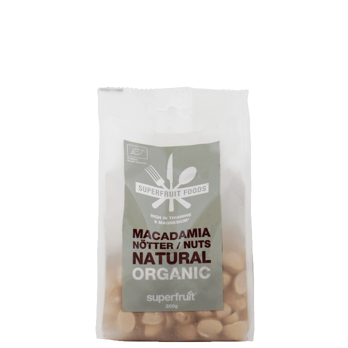 Superfruit Macadamianötter Naturella 200g