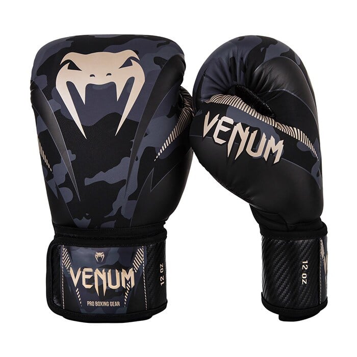 Venum Impact Boxningshandskar, M&ouml;rk Camo/Sand