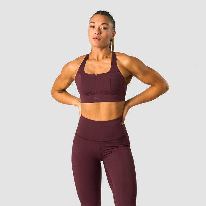 ICANIWILL Stride Sports Bra Burgundy