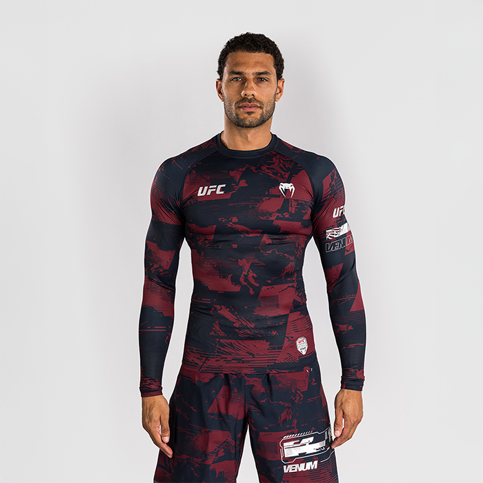 UFC Zenith by Venum Fight Week Rashguard L&aring;ng &auml;rm Bl&aring; R&ouml;d Gr&aring;